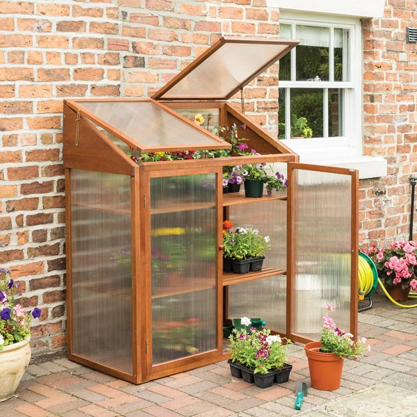 Rowlinson Hardwood Mini Greenhouse 1 Rowlinson Hardwood Mini Greenhouse
