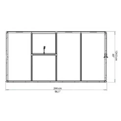 Palram Canopia Lean To 8x4 Grow House 19 Palram Canopia Lean To 8x4 Grow House -XIKI Garden Shop image 107646