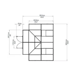 Palram Canopia Victory Orangery Garden Chalet -XIKI Garden Shop image 107865