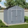 Skylight 8ft Wide Dark Grey Shed