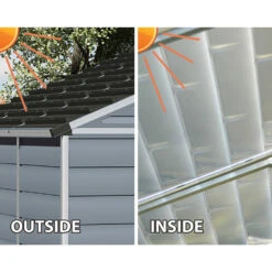 Skylight 8ft Wide Dark Grey Shed 22 Skylight 8ft Wide Dark Grey Shed -XIKI Garden Shop image 136282