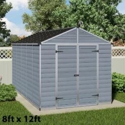 Skylight 8ft Wide Dark Grey Shed 23 Skylight 8ft Wide Dark Grey Shed -XIKI Garden Shop image 136283