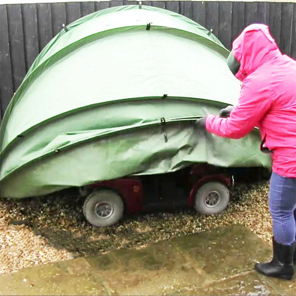 Hidey Hood 90 Degree Wall Mounted Folding Outdoor Storage 3 Hidey Hood 90 Degree Wall Mounted Folding Outdoor Storage - Image 3