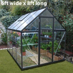 Palram Canopia Hybrid Grey Greenhouse -XIKI Garden Shop image 139764