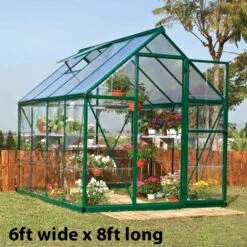 Palram Canopia Hybrid Green Greenhouse -XIKI Garden Shop image 139893