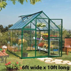 Palram Canopia Hybrid Green Greenhouse -XIKI Garden Shop image 139896