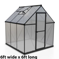 Palram Canopia Mythos Grey Greenhouse 14 Palram Canopia Mythos Grey Greenhouse -XIKI Garden Shop image 139962