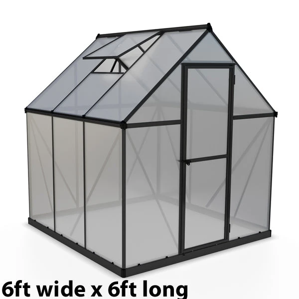 Palram Canopia Mythos Grey Greenhouse 6 Palram Canopia Mythos Grey Greenhouse - Image 6