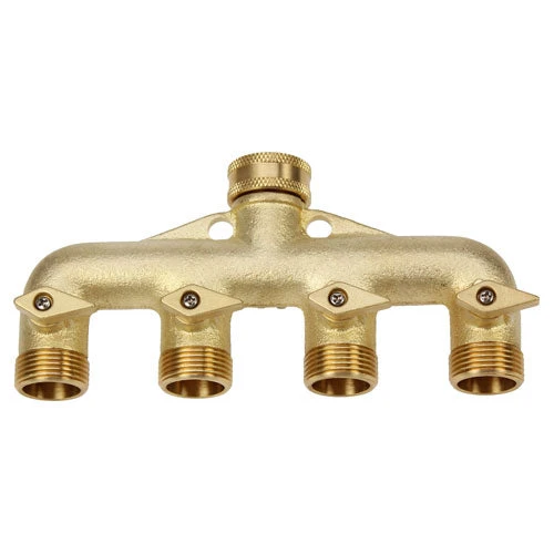 Brass Four Way Manifold 1 Brass Four Way Manifold