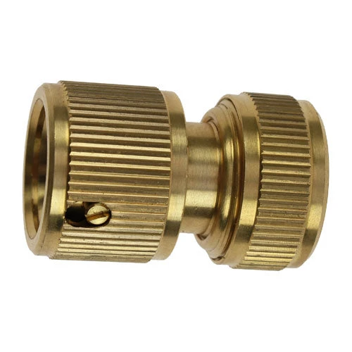 Brass Water Stop Hose Connector 1 Brass Water Stop Hose Connector