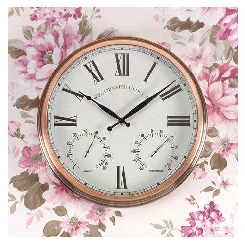 Outdoor Henley Wall Clock And Thermometer 2 Outdoor Henley Wall Clock And Thermometer - Image 2