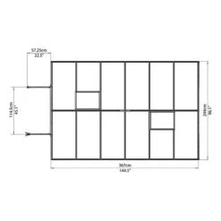 Palram Canopia Balance 8x12 Greenhouse 12 Palram Canopia Balance 8x12 Greenhouse -XIKI Garden Shop prbal8127